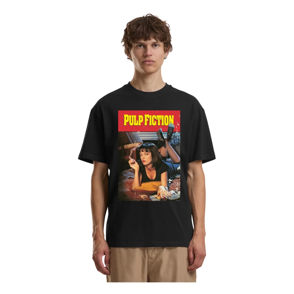 Merchcode Pulp Fiction - Clean Oversize Tshirt Homme - Noir